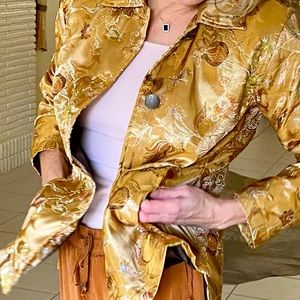 Chicos jacket casual shining like gold